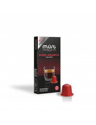 Kafijas kapsulas Puro Arabica Must Nespresso®, 10 gab.