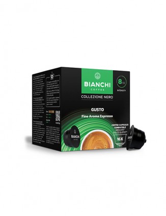 Kafijas kapsulas BIANCHI Gusto Fine Aroma Espresso, 16 gab.